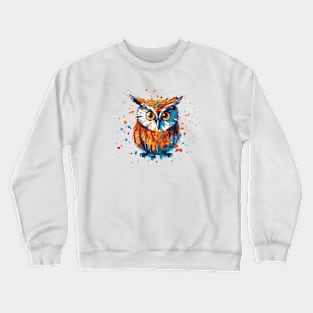 Splatter Owl Crewneck Sweatshirt